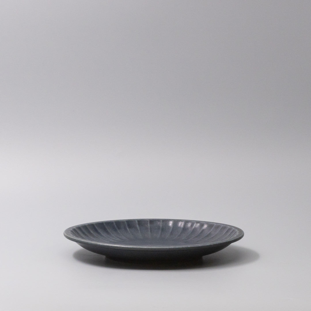 Plate 21.4cm Sunburst Navy Glaze V637-C3646