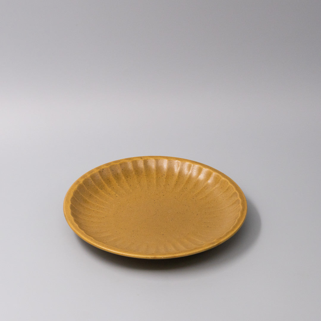 Plate 21.5cm Sunburst Turmeric Glaze V637-C3648