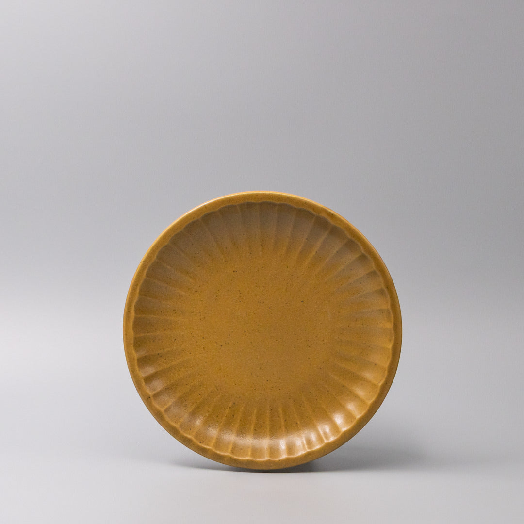 Plate 21.5cm Sunburst Turmeric Glaze V637-C3648