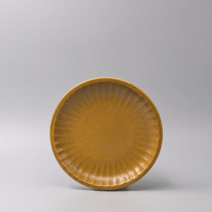Plate 21.5cm Sunburst Turmeric Glaze V637-C3648