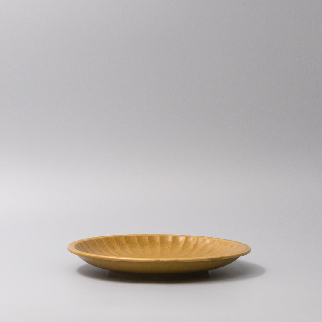 Plate 21.5cm Sunburst Turmeric Glaze V637-C3648