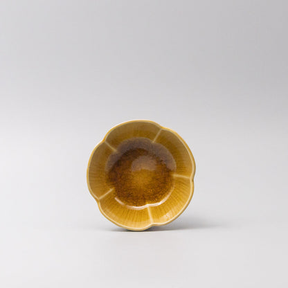 Sauce Dish 12.5cm Amane Amber Glaze V637-C3653