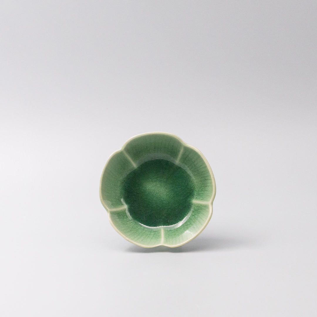 Sauce Dish 12.5cm Amane Emerald Glaze V637-C3654