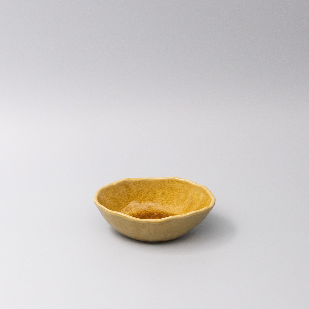 Bowl Oval 13cm Amane Amber Glaze V637-C3662