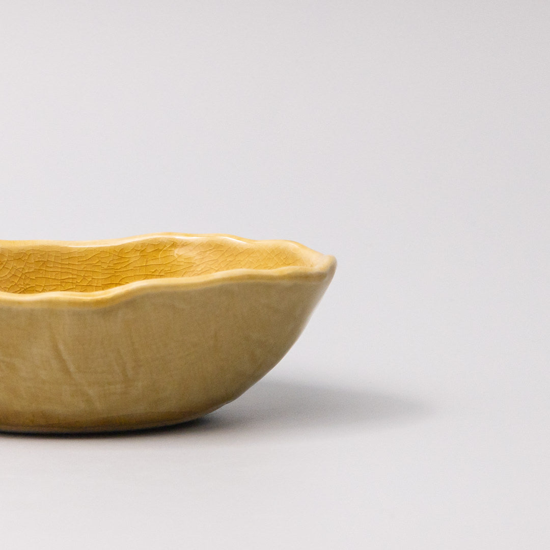 Bowl Oval 13cm Amane Amber Glaze V637-C3662
