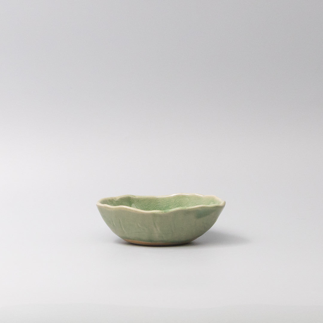 Bowl Oval 13.5cm Amane Emerald Glaze V637-C3663
