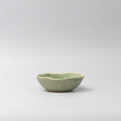 Bowl Oval 13.5cm Amane Emerald Glaze V637-C3663