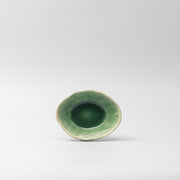 Bowl Oval 13.5cm Amane Emerald Glaze V637-C3663