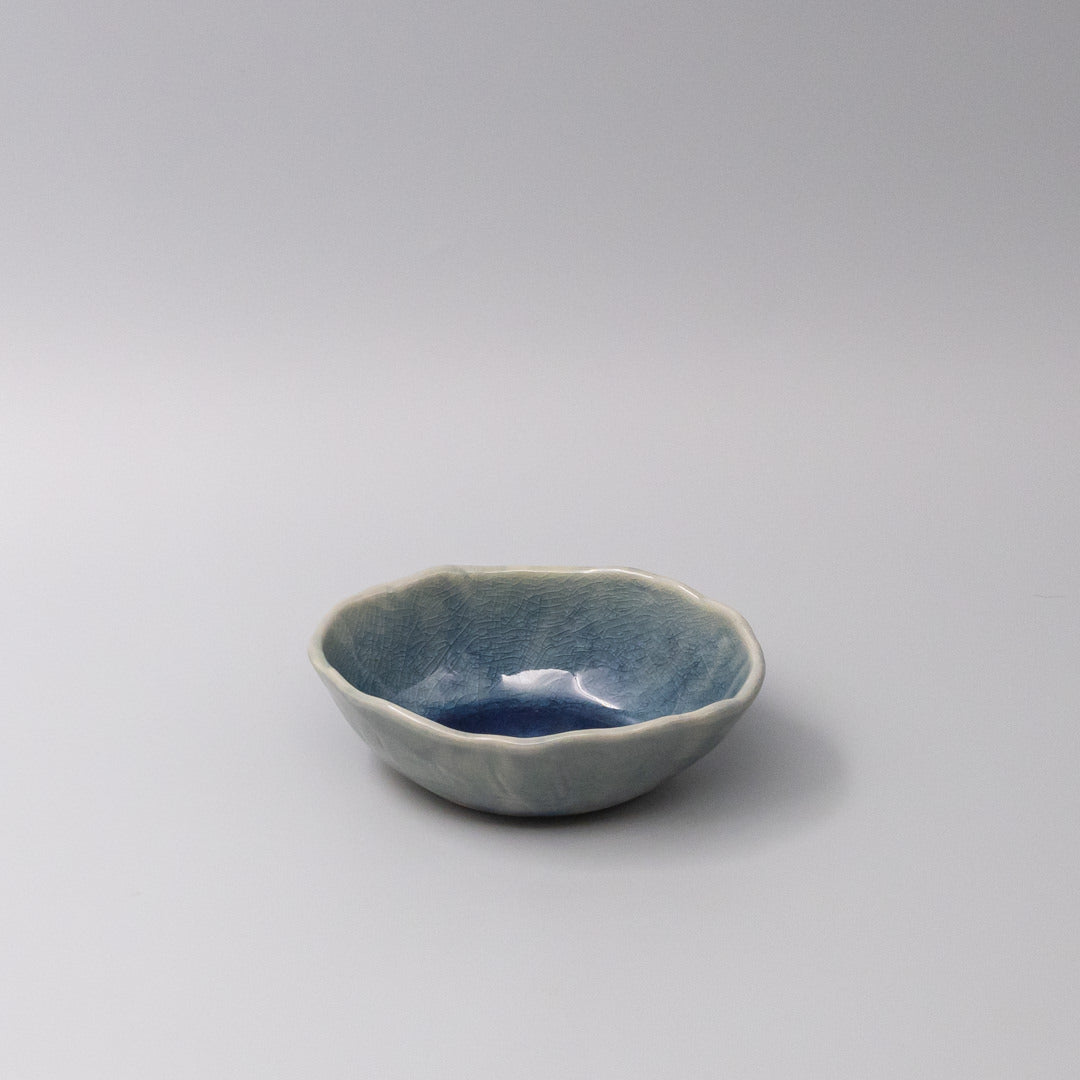 Bowl Oval 13.5cm Amane Sapphire Glaze V637-C3664