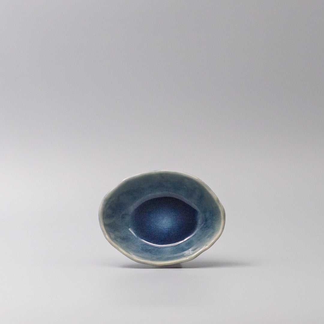 Bowl Oval 13.5cm Amane Sapphire Glaze V637-C3664