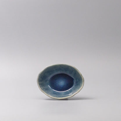 Bowl Oval 13.5cm Amane Sapphire Glaze V637-C3664