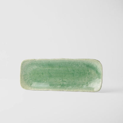 Plate Sashimi 31cm Amane Emerald Glaze V637-C3665