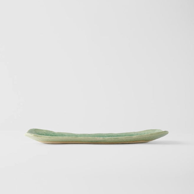 Plate Sashimi 31cm Amane Emerald Glaze V637-C3665