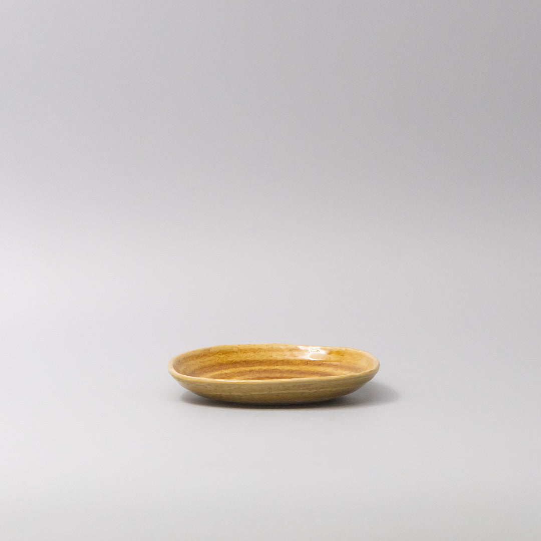 Plate 13.5cm Amane Amber Glaze V637-C3668