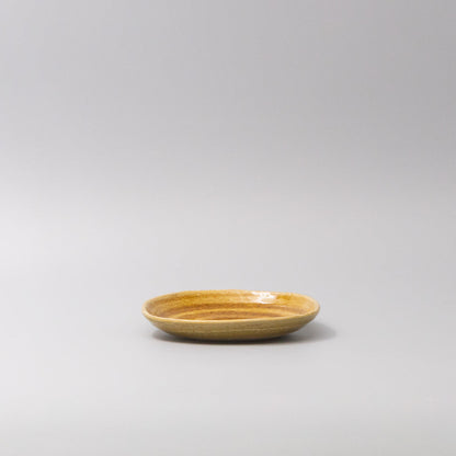 Plate 13.5cm Amane Amber Glaze V637-C3668