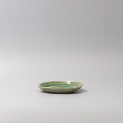 Plate 13.5cm Amane Emerald Glaze V637-C3669