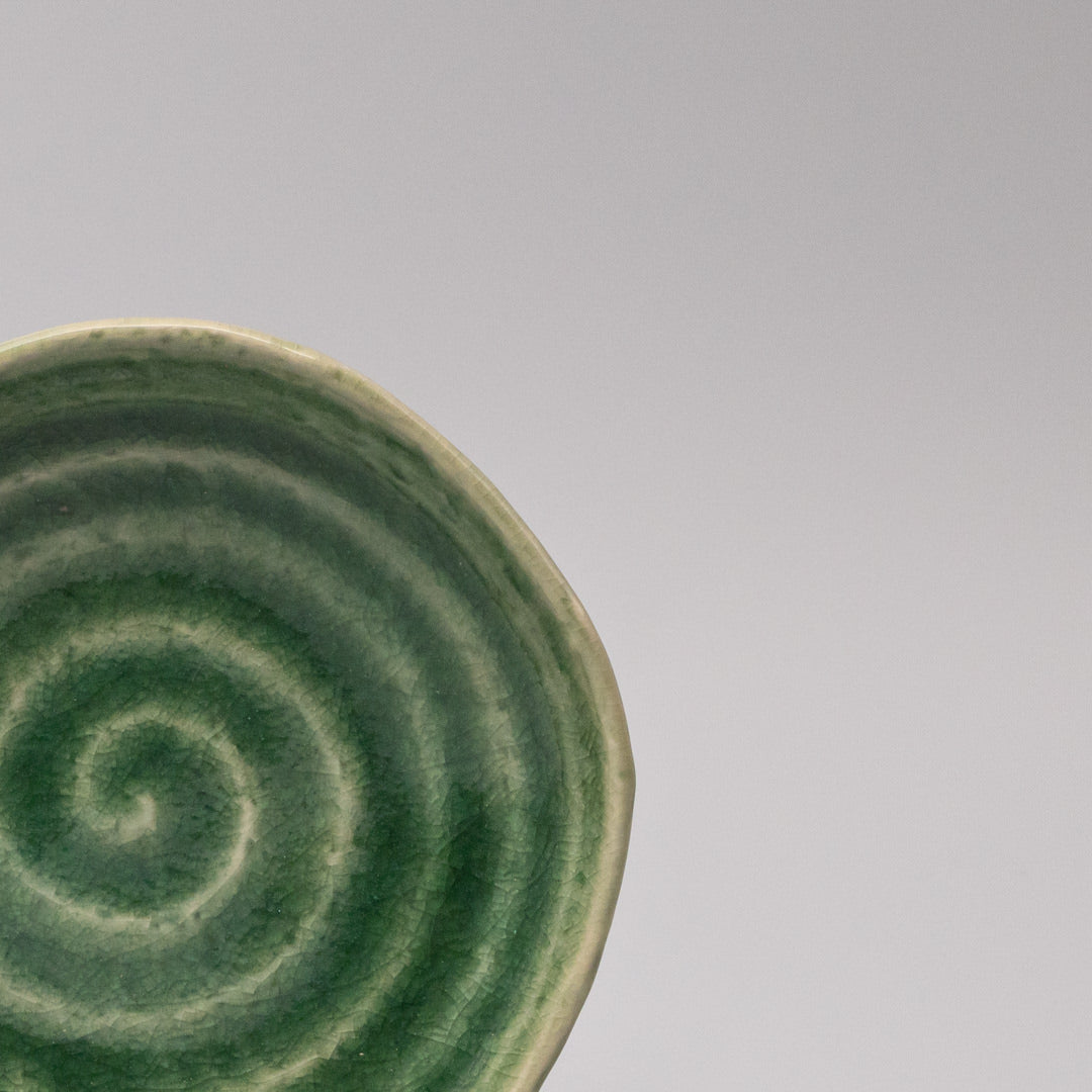 Plate 13.5cm Amane Emerald Glaze V637-C3669