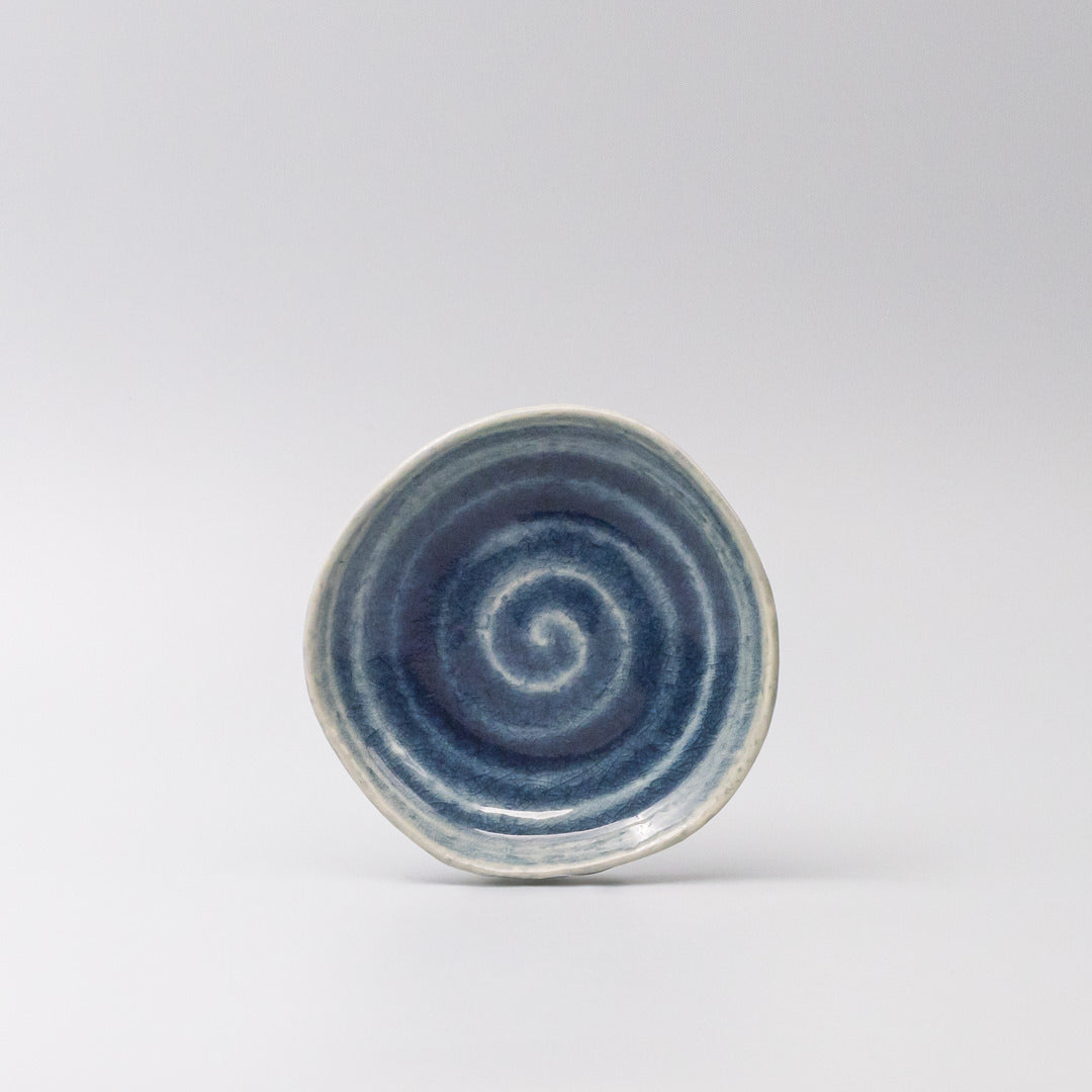 Plate 14cm Amane Sapphire Glaze V637-C3670