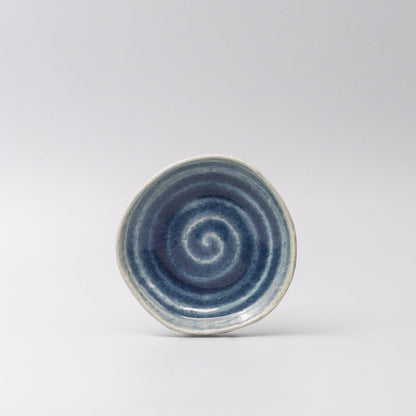 Plate 14cm Amane Sapphire Glaze V637-C3670