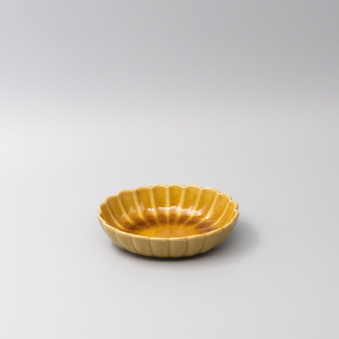 Bowl Oval 16cm Amane Amber Glaze V637-C3674