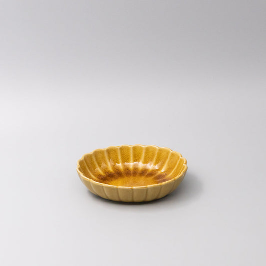 Bowl Oval 16cm Amane Amber Glaze V637-C3674