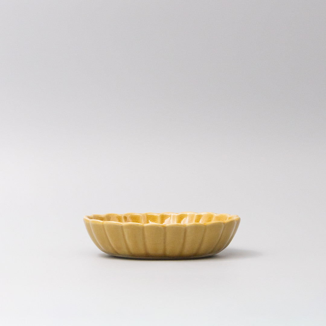 Bowl Oval 16cm Amane Amber Glaze V637-C3674