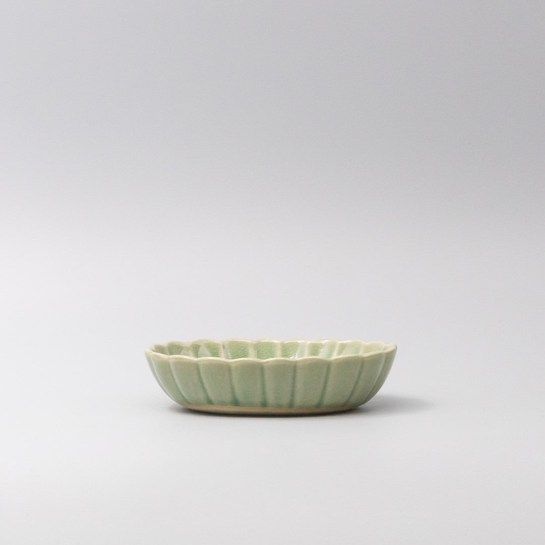 Bowl Oval 16cm Amane Emerald Glaze V637-C3675
