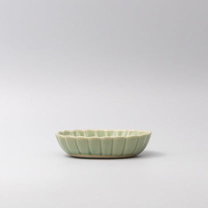 Bowl Oval 16cm Amane Emerald Glaze V637-C3675