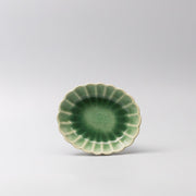 Bowl Oval 16cm Amane Emerald Glaze V637-C3675