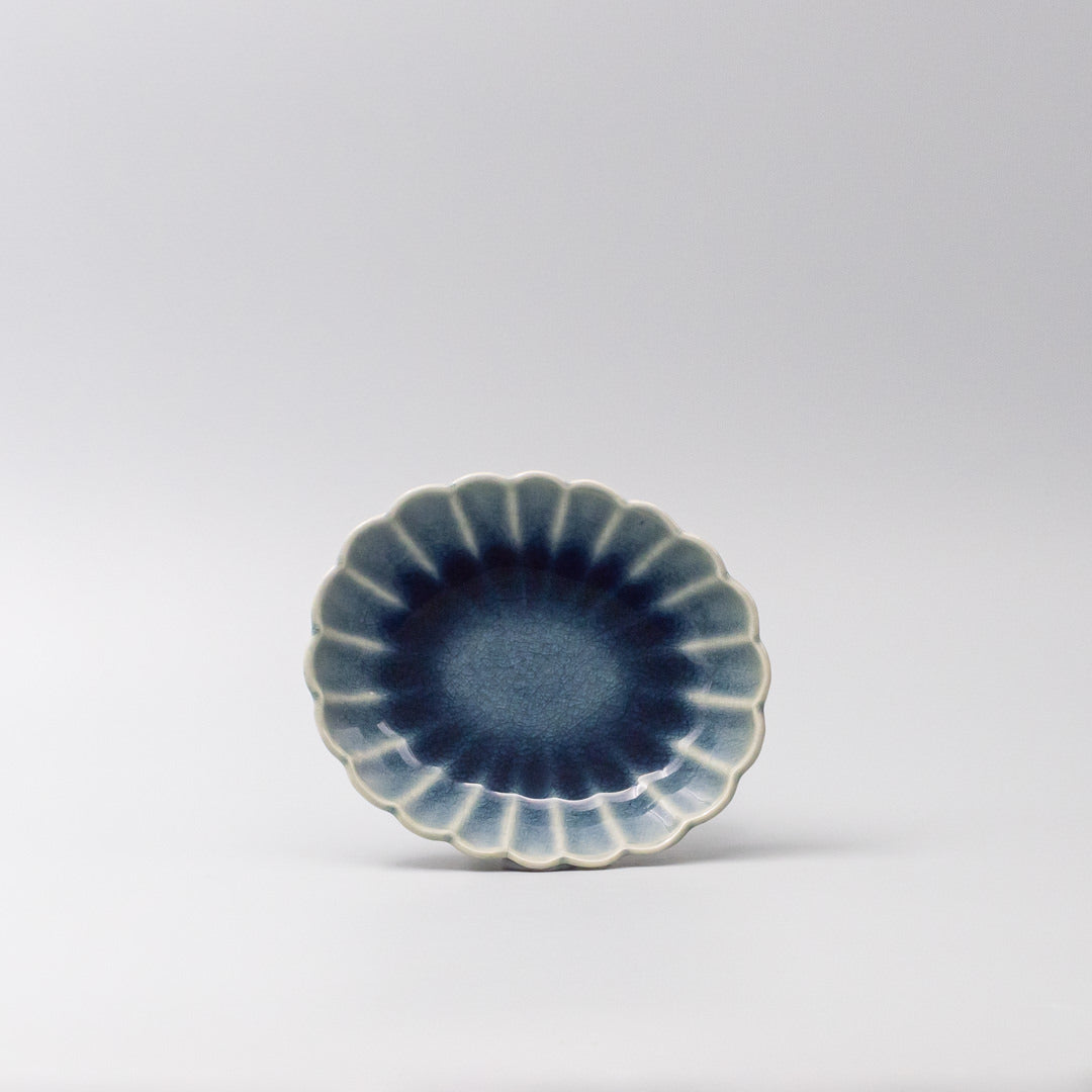 Bowl Oval 16cm Amane Sapphire Glaze V637-C3676