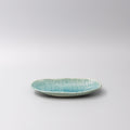 Sushi Plate 21cm Crackle Turquoise Glaze V637-C3677