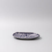Sushi Plate 21cm Crackle Amethyst Glaze V637-C3678