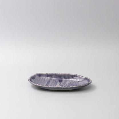 Sushi Plate 21cm Crackle Amethyst Glaze V637-C3678