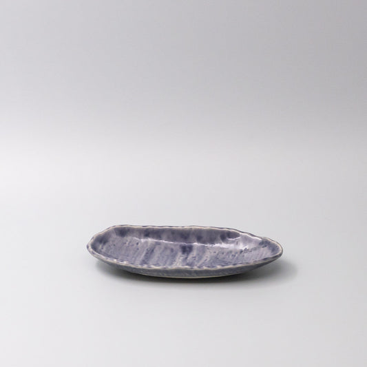 Sushi Plate 21cm Crackle Amethyst Glaze V637-C3678