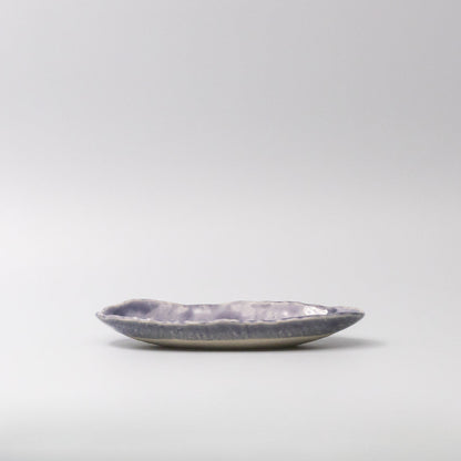 Sushi Plate 21cm Crackle Amethyst Glaze V637-C3678