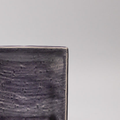 Plate Square 17cm Crackle Amethyst Glaze V637-C3680