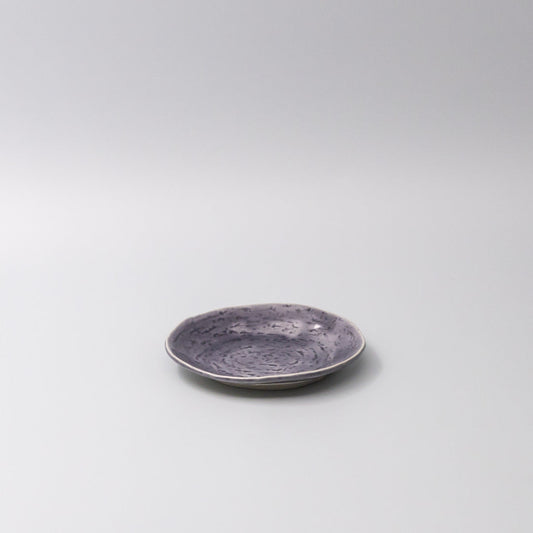 Plate Oval 15cm Crackle Amethyst Glaze V637-C3682