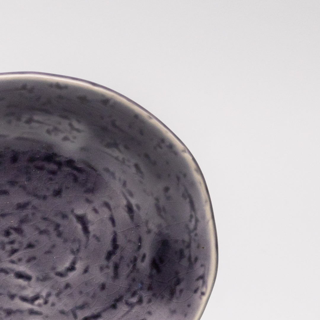 Plate Oval 15cm Crackle Amethyst Glaze V637-C3682