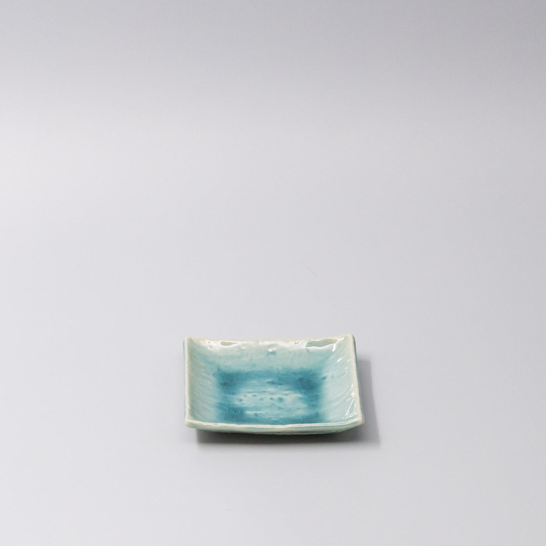 Sauce Dish 10cm Crackle Turquoise Glaze V637-C3685