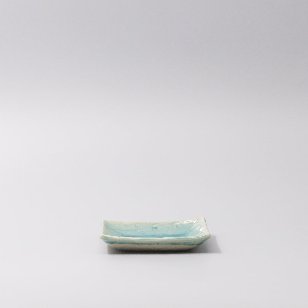 Sauce Dish 10cm Crackle Turquoise Glaze V637-C3685
