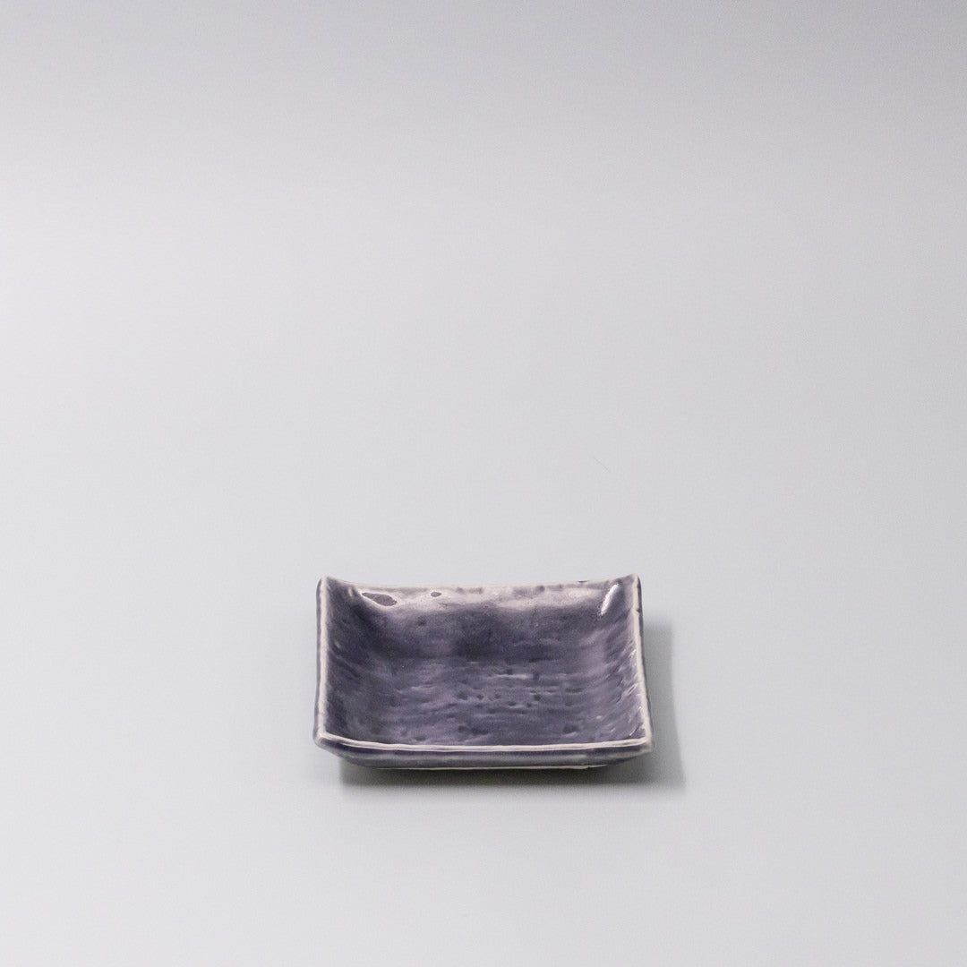 Sauce Dish 10cm Crackle Amethyst Glaze V637-C3686