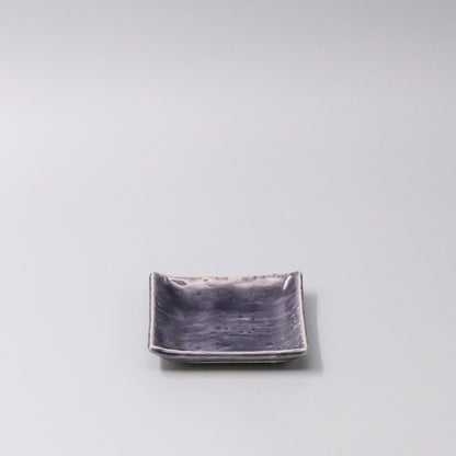 Sauce Dish 10cm Crackle Amethyst Glaze V637-C3686