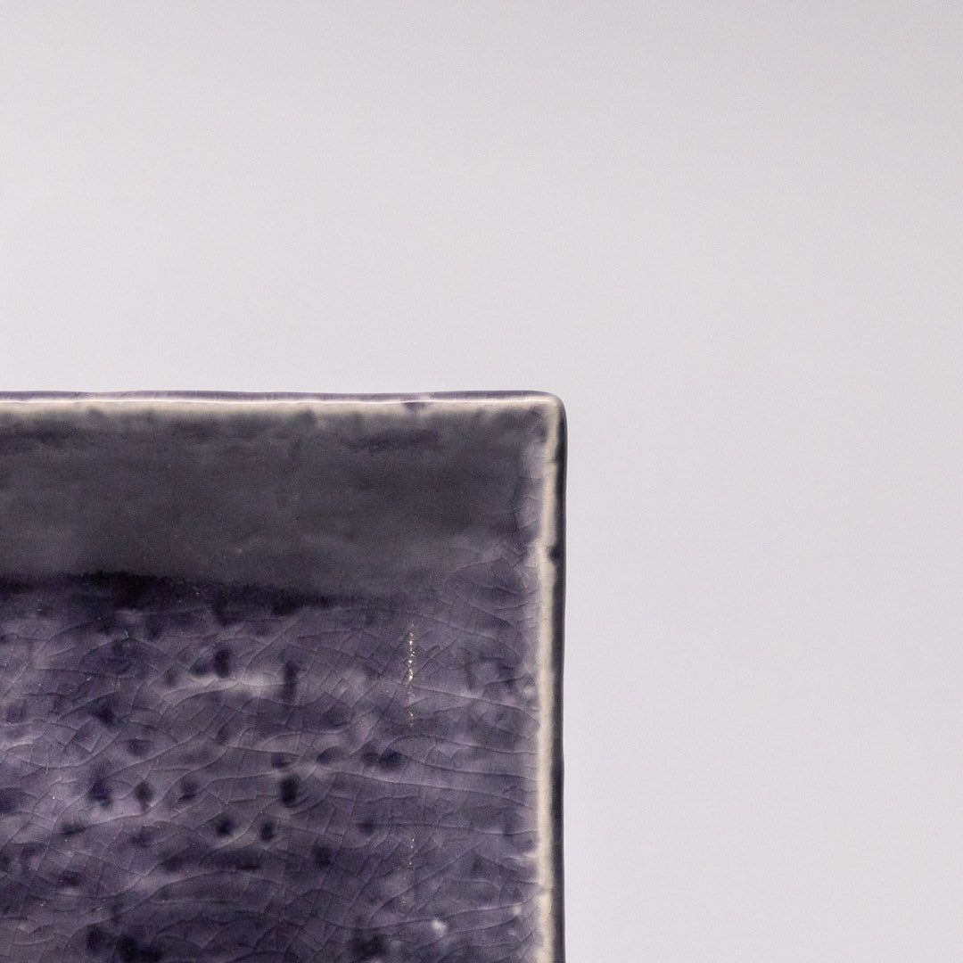 Sauce Dish 10cm Crackle Amethyst Glaze V637-C3686