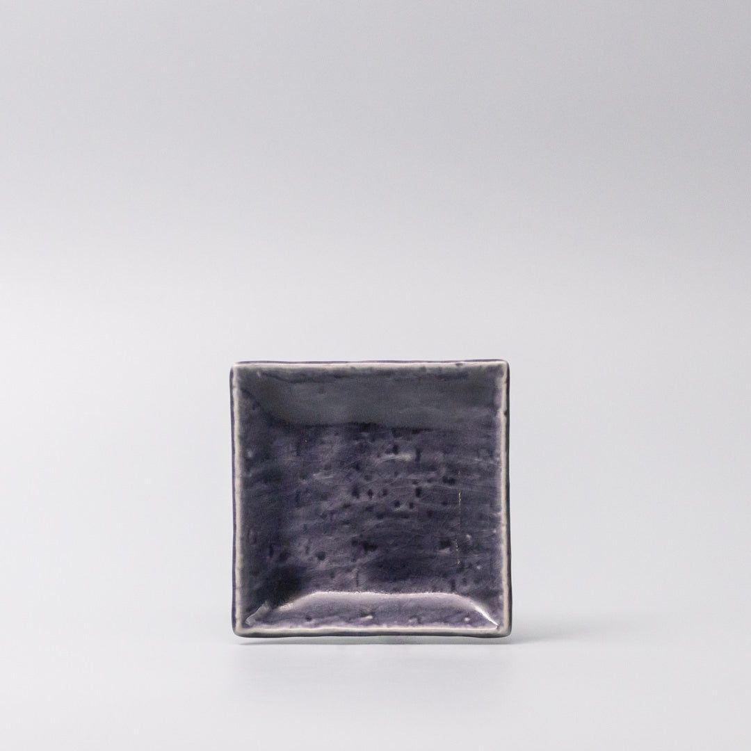Sauce Dish 10cm Crackle Amethyst Glaze V637-C3686