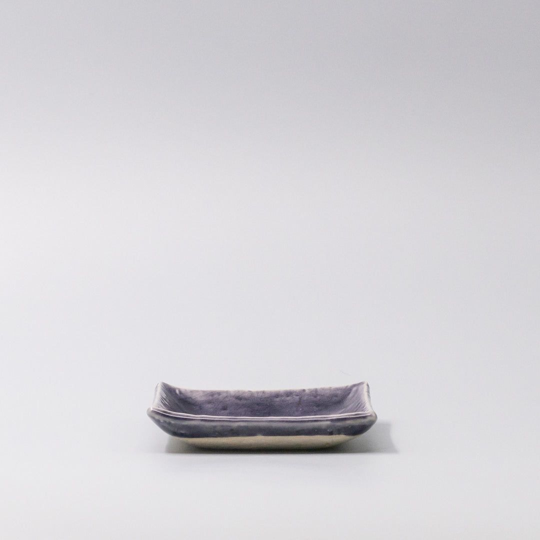 Sauce Dish 10cm Crackle Amethyst Glaze V637-C3686