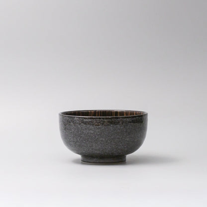 Bowl 16cm Bronze Converging Line Glaze V637-C3709