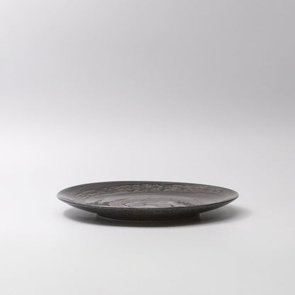 Dinner Plate 28cm Gunmetal Swirl Glaze V637-C3714