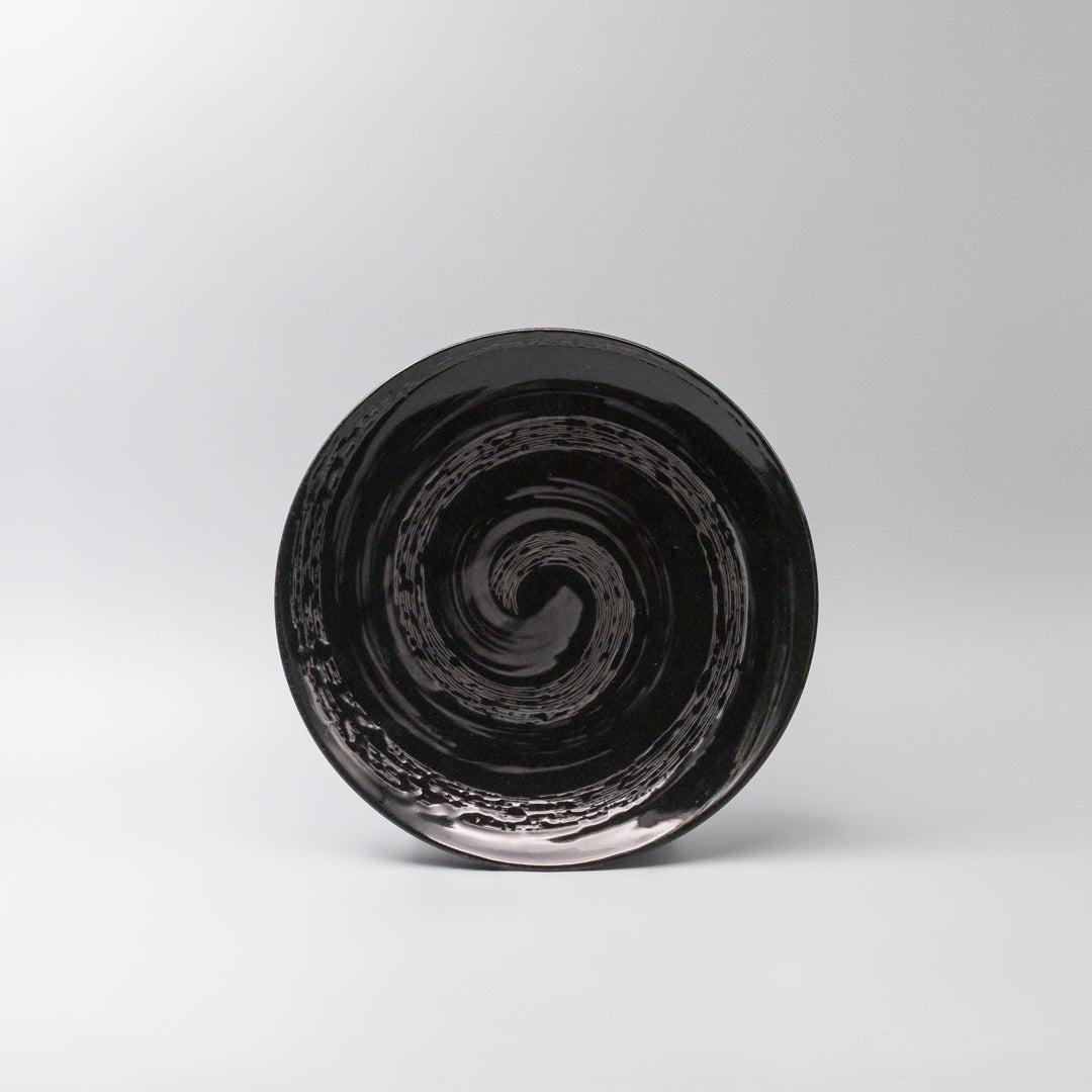 Dinner Plate 28cm Gunmetal Swirl Glaze V637-C3714