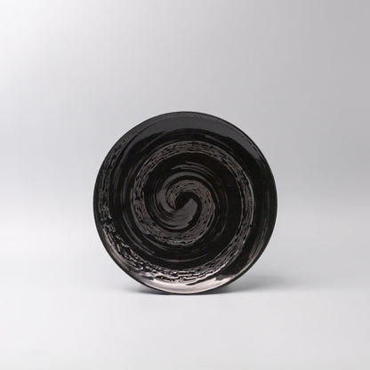 Dinner Plate 28cm Gunmetal Swirl Glaze V637-C3714
