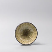 Bowl 13cm Green Converging Line Glaze V637-C3735